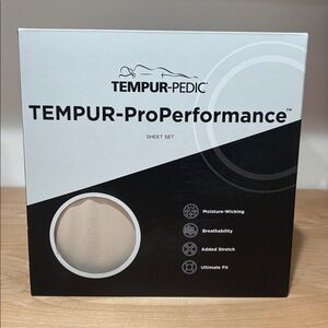 New TEMPUR-PEDIC
TEMPUR-ProPerformance King Sheet Set, Sandstone